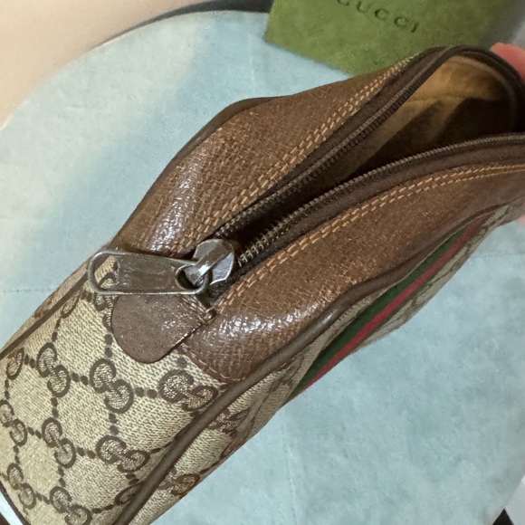 Gucci Vintage GG Web Cosmetic Pouch/Clutch - Picture 3 of 10